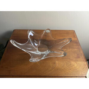 Daum France signed crystal hand blown glass